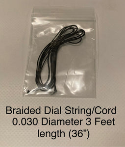 36" Dial Cord Braided Nylon Tuner String  - Old Antique Vintage Tube Radio .030”