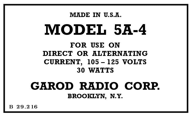 GAROD-5A4