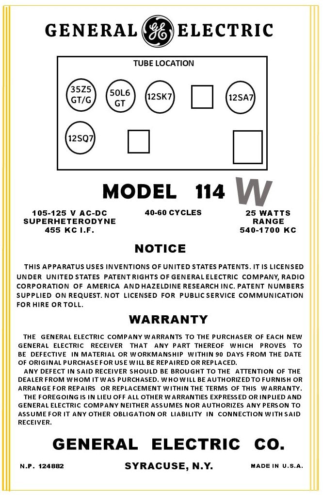 GE-114W