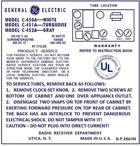 GE-C450A-C451A-C452A