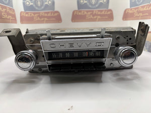 Chevrolet 1966-67 Chevy II
AM PB radio 12V
Delco 986522  Bluetooth/FM functionality added