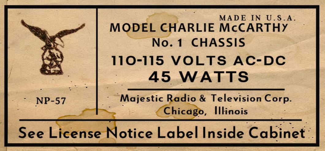 MAJESTIC-CHARLIE-McCARTHY-STAINED-