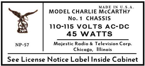 MAJESTIC-CHARLIE-McCARTHY