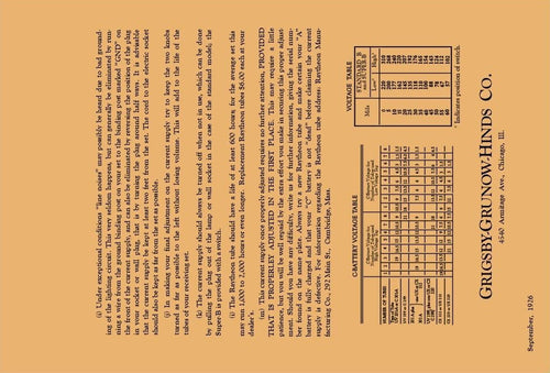 MAJESTIC-SUPER-B-CURRENT-SUPPLY-INSTRUCTIONS-BACK