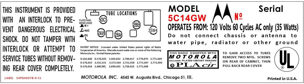 MOTOROLA-5C14GW