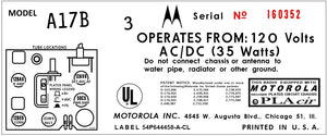 MOTOROLA-A17B