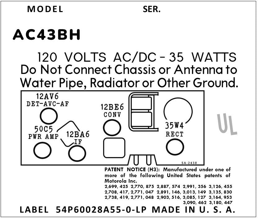 MOTOROLA-AC43BH