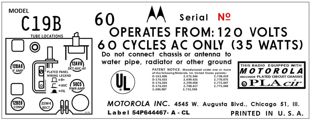 MOTOROLA-C19B