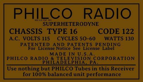 PHILCO-16