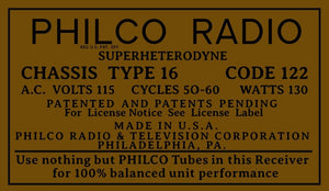 PHILCO-16