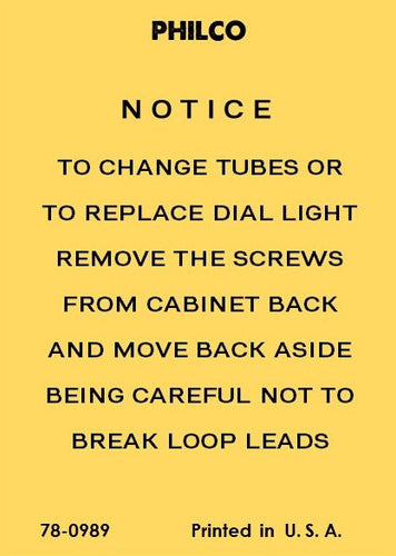 PHILCO-315-NOTICE-LABEL