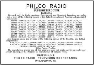 PHILCO-34-PATENTS