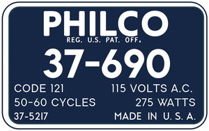 PHILCO-37-690BLUE
