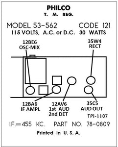 PHILCO-53-562