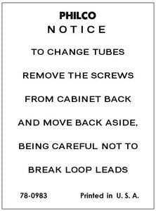 PHILCO-53-563-notice