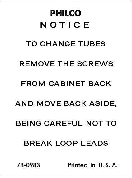PHILCO-53-563-notice