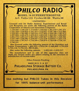 PHILCO-70-SERIES