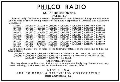 PHILCO-84-PATENTS
