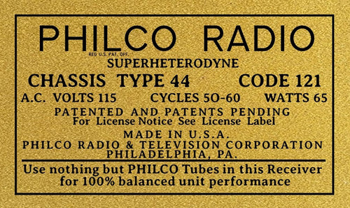 PHILCO-CHASSIS-TYPE-44