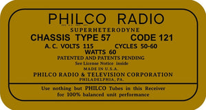 PHILCO-CHASSIS-TYPE-57