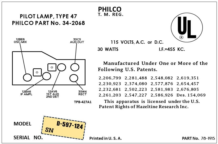 PHILCO-D597