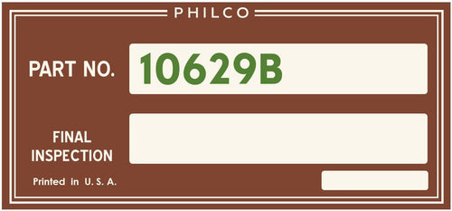 PHILCO-INSPECTION-LABEL-10629B