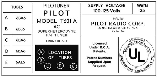 PILOT-T601A
