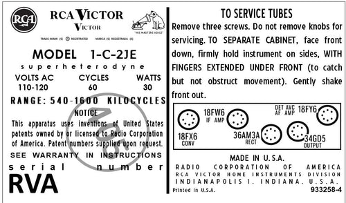 RCA-1C2JE