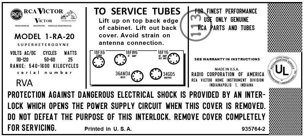 RCA-1RA20