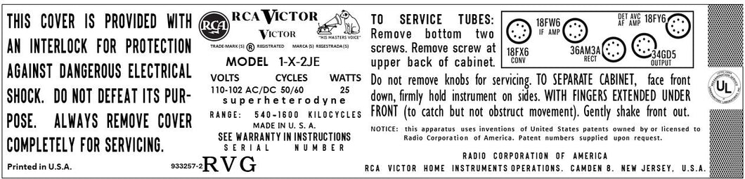 RCA-1X2JE