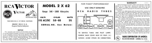 RCA-2X62