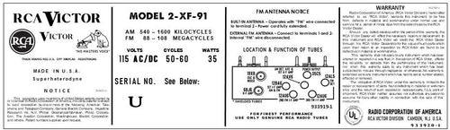 RCA-2XF91