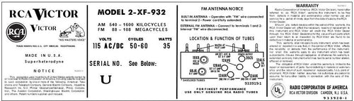 RCA-2XF932