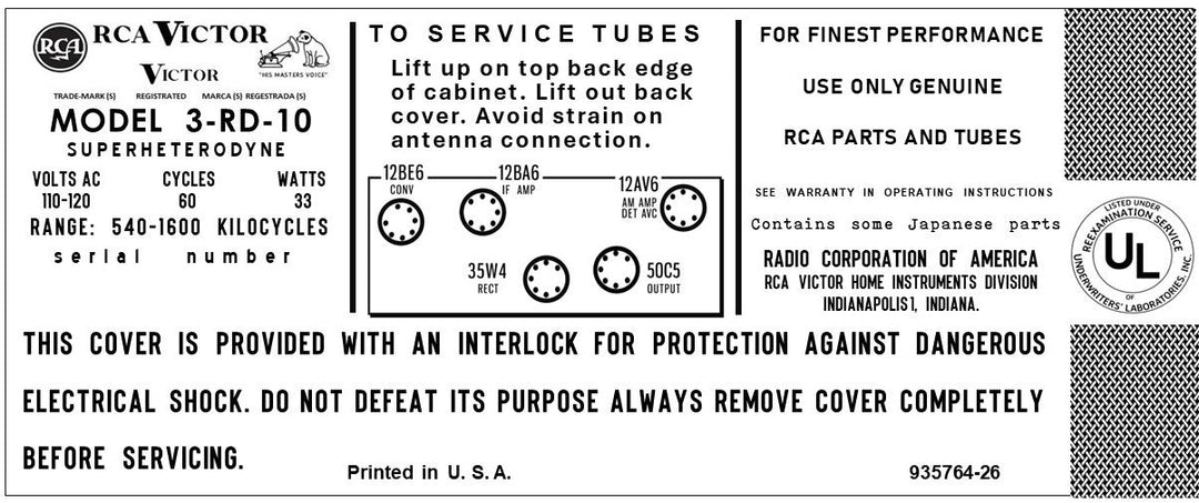 3 Rd 10 RCA-3-RD-10 | Antique, Retro, Vintage Tube Radios & Bluetooth | Retro ...
