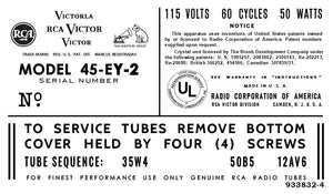 RCA-45-EY-2-RS-138F