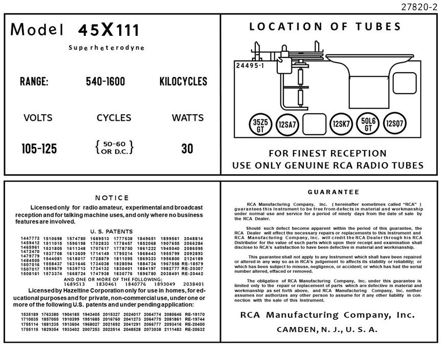 RCA-45X111