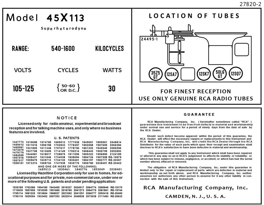 RCA-45X113
