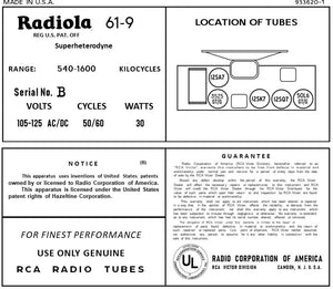 RCA-61-9