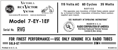 RCA-7EY1EF