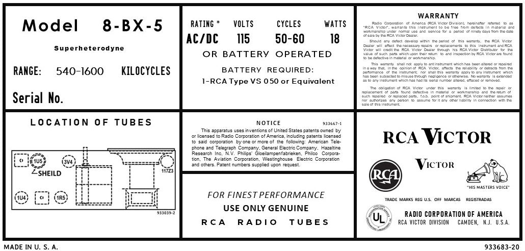 RCA-8BX5