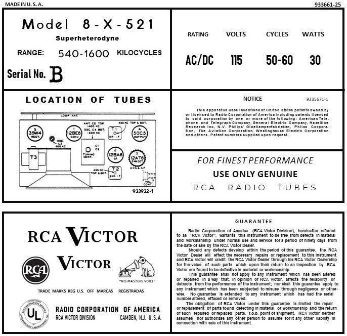 RCA-8X521