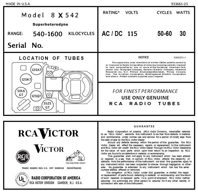 RCA-8X542