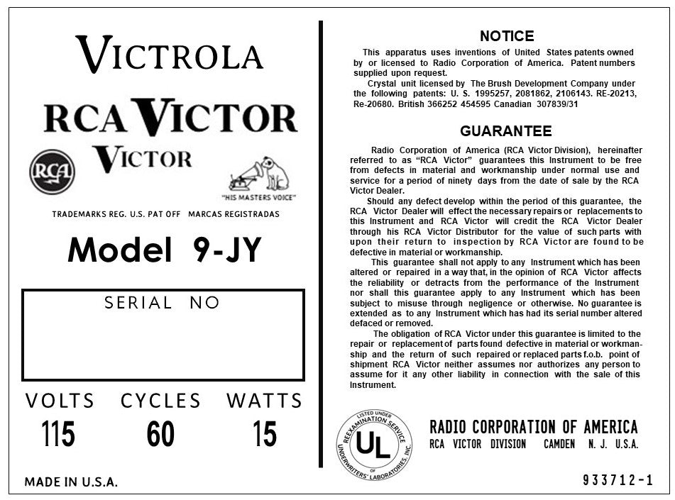 RCA-9-JY