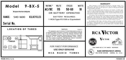 RCA-9BX5