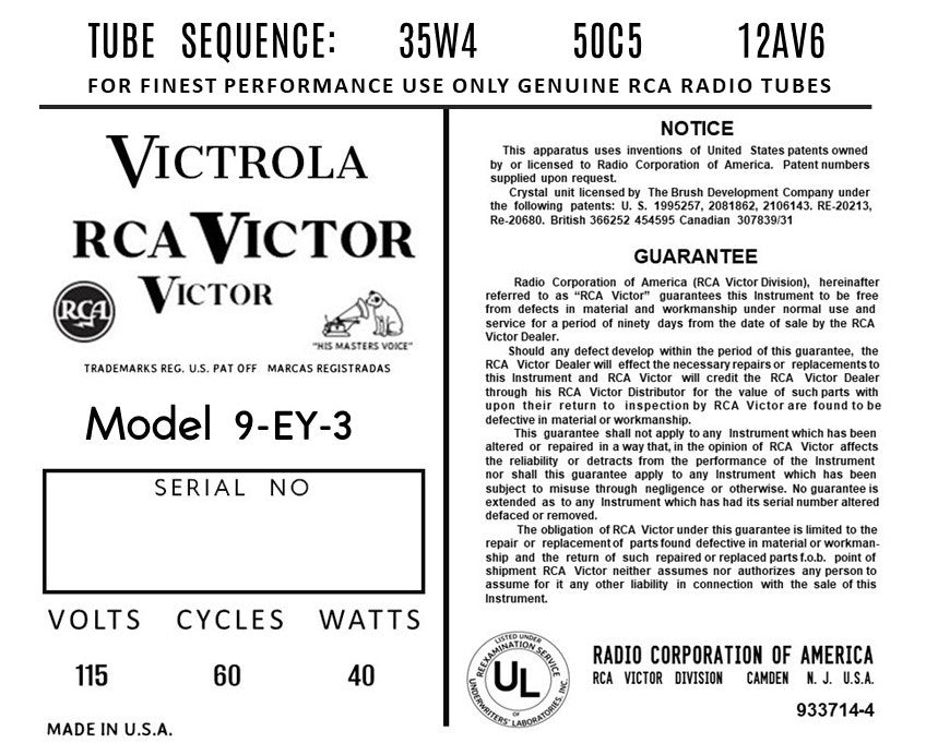 RCA-9EY3