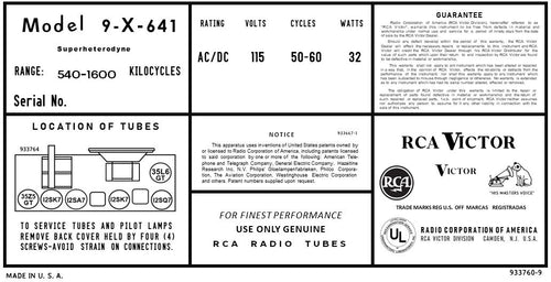 RCA-9X641