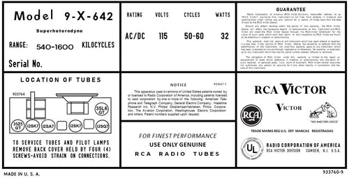 RCA-9X642