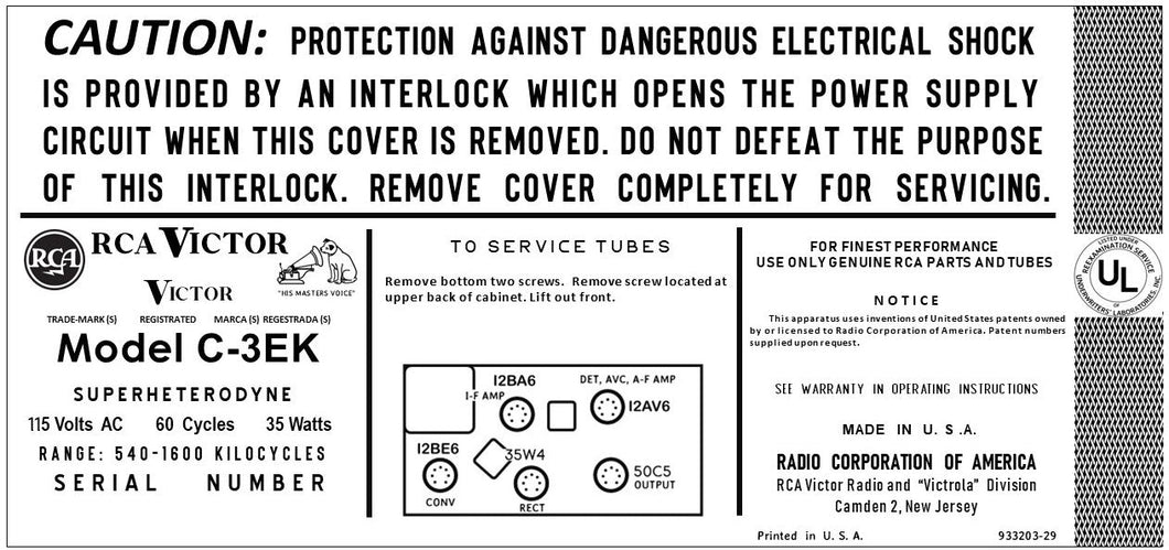 RCA-C3EK