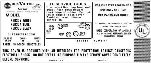 RCA-RGD30A-RGD30Y-RGD30E