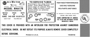 RCA-RHA17E